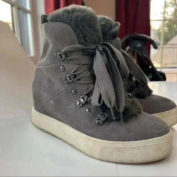 Anthropologie J/Slides Whitney Wedge Boots - Picture 5 of 10